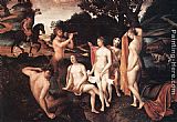 Bath Canvas Paintings - The Bath of Diana
